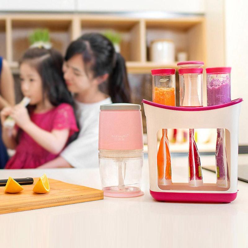 Baby Food Squeezer with Food Pouches